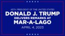 FULL SPEECH: President Donald J. Trump Delivers Remarks at Mar-A-Lago
