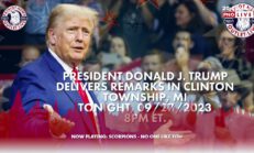 LIVE REPLAY: 45th President Donald J. Trump to Deliver Remarks in Clinton Township, MI 09/27/2023