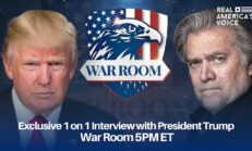 Special War Room Show with Steve Bannon interviewing President Trump at Mar-a-Lago