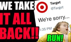 Target BACKTRACKS!! Company desperate to reverse the damage. TOO LATE, YOU'RE DONE.