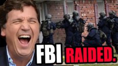 The journalists who released the "Tucker Clips" just got raided by the FBI