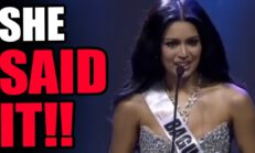 Holy moly! She actually SAID THIS at Miss Universe!!