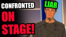 Internet HERO walks up to confront Rachel Maddow ON STAGE!