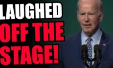 HOLY! Entire crowd LAUGHS at Joe Biden's face while on stage during live event!!!
